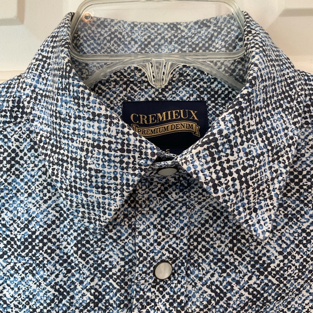 Cremieux Button Down Shirt, Cotton, Snaps, Long Sleeve, Like New, Men’s Sz S - Picture 3 of 13